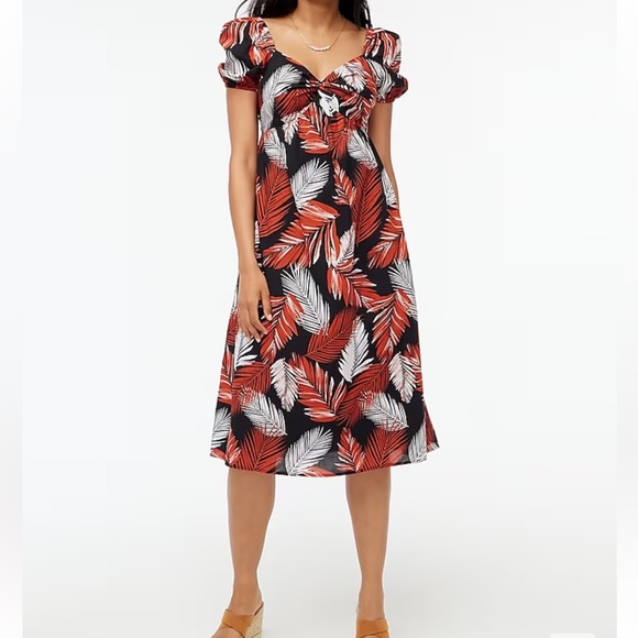 J.CREW FACTORY | Twist-front midi dress - Picture 6 of 11